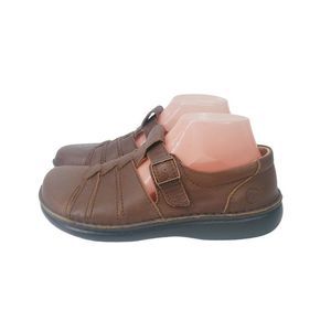 Footprint Men's Brown Madeira Leather Closed Toe Fisherman Shoes Sz EUR 41 US 8